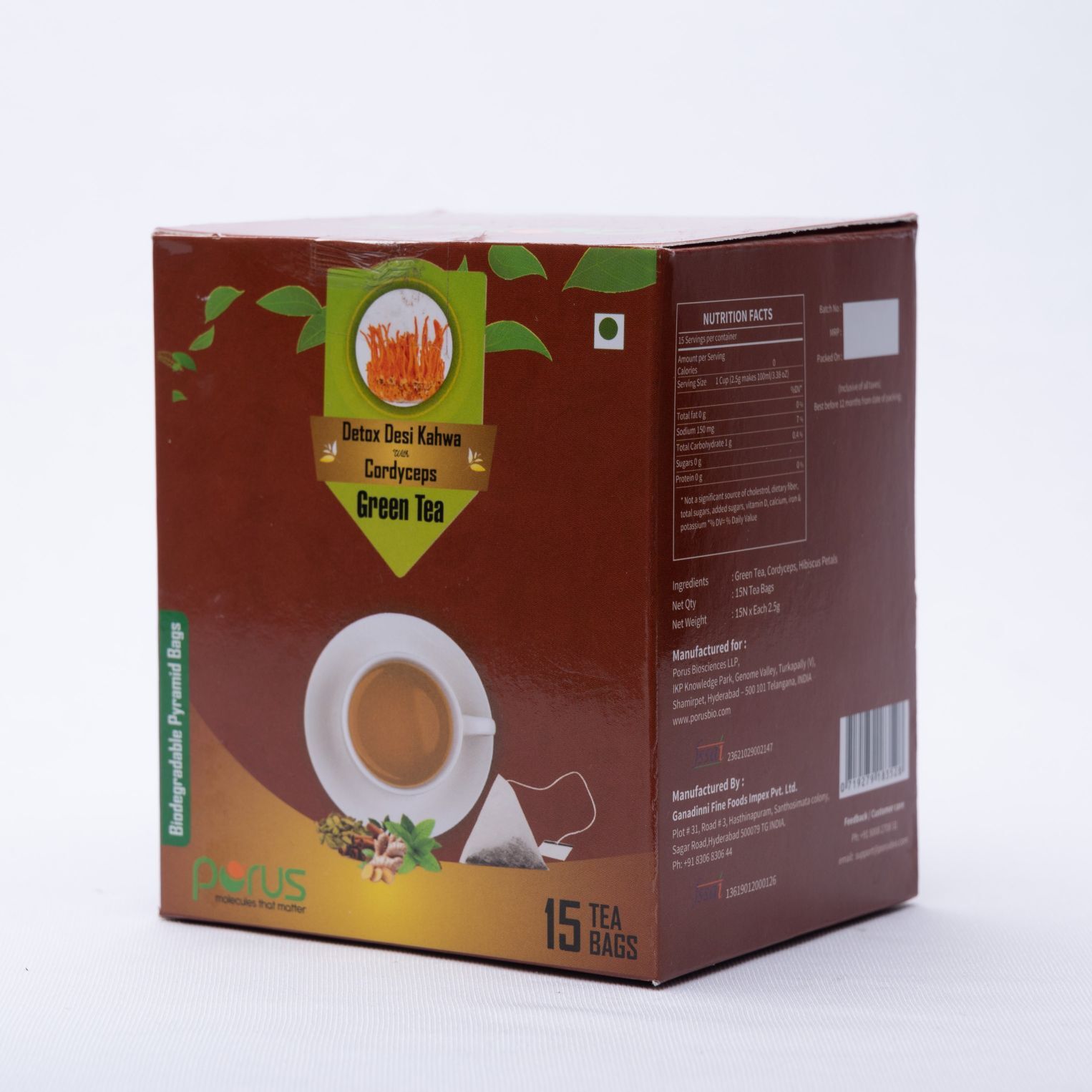Detox Desi Kahwa and Cordyceps Green Tea - Image 2